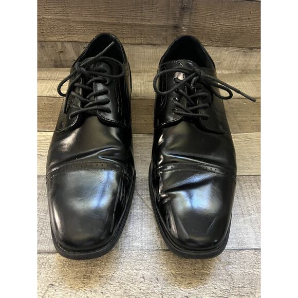 Stacy Adams Shoes Waltham Cap Toe Oxford Black 20138-001 Men’s 9 1/2 M - Picture 1 of 8